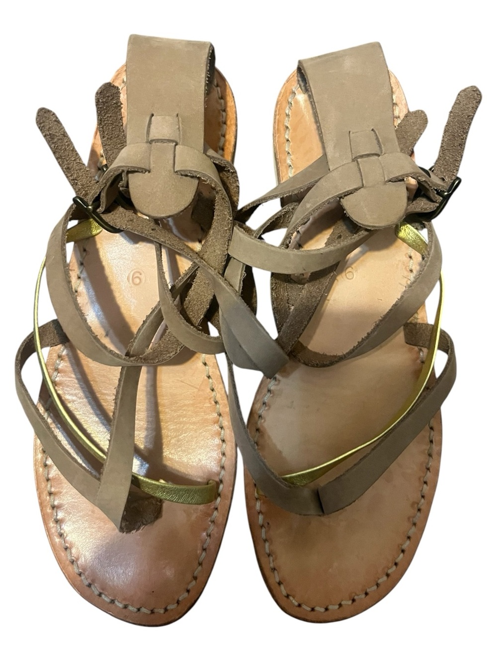 Tan leather sandals